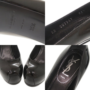 美品 イヴ サンローラン サイズ35 1/2 パテントレザー ブラック パンプス ハイヒール 黒 0666【中古】YVES SAINT LAURENT