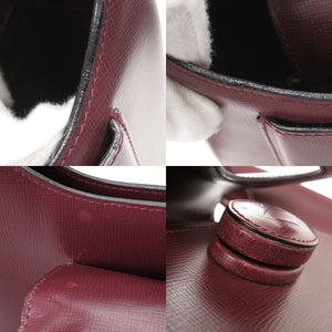 美品 カルティエ マストライン レザー ボルドー ワンショルダー ショルダーバッグ 0673【中古】CARTIER