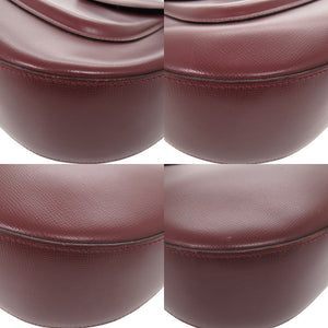 美品 カルティエ マストライン レザー ボルドー ワンショルダー ショルダーバッグ 0673【中古】CARTIER