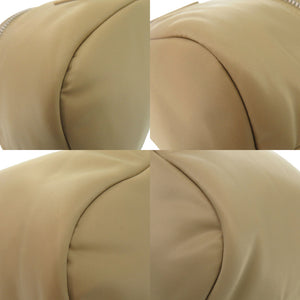 新品同様 バーバリー ライル Ryle ドローストリングクロスボディバッグ 巾着 8104495 シルバー金具 ナイロン ゴールドハニー ベージュ ワンショルダーバッグ バケットバッグ 0684【中古】BURBERRY