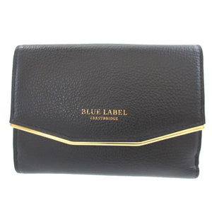 新品同様 ブルーレーベル レザー ブラック 黒 Wホック財布 財布 0685【中古】BLUE LABEL