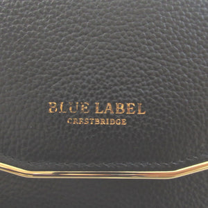 新品同様 ブルーレーベル レザー ブラック 黒 Wホック財布 財布 0685【中古】BLUE LABEL