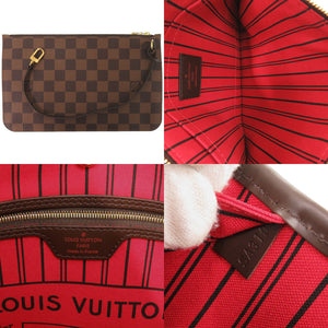 未使用 ルイ ヴィトン ネヴァーフルMM ポーチ付 ダミエ スリーズ N41358 トートバッグ LV 0699【中古】LOUIS VUITTON