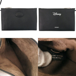 新品同様 トッズ × ロンハーマン 別注 ディズニー ミッキーマウス 2WAY レザー ブラック ハンドバッグ 黒 0707【中古】TOD’S