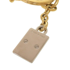美品 ドルチェアンドガッバーナ 扇子モチーフ メタル レザー レッド ブラック キーホルダー 0708【中古】DOLCE&GABBANA