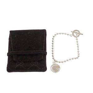 グッチ Gチャーム ボールチェーン ブレスレット シルバー925 0715【中古】GUCCI