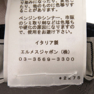 美品 エルメス Nevada Super H cap コットン ネイビー 帽子 0723【中古】HERMES