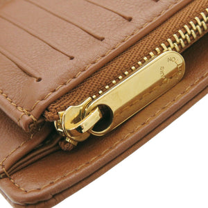 新品同様 ルイ ヴィトン ポルトフォイユ アメリア モノグラム マヒナ M95996 コニャック 長財布 茶 LV 0729【中古】LOUIS VUITTON