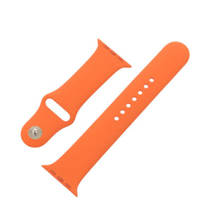 新品同様 エルメス AppleWatch アップルウォッチ 44mm 替えベルト ラバー オレンジ 0768【中古】HERMES