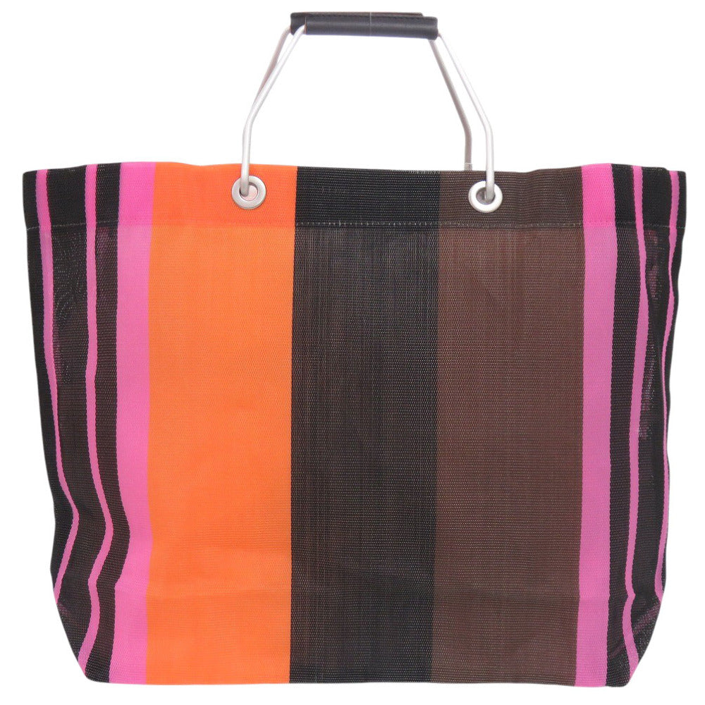 美品 マルニ MARKET STRIPE BAG マルチカラー トートバッグ 0770【中古】MARNI