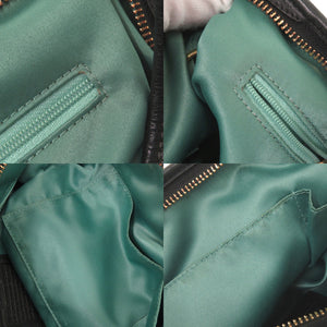 コーチ エルゴレザープリーテッド ホーボー レザー ブラック ワンショルダー ショルダーバッグ 黒 0775【中古】COACH