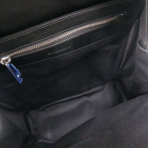 新品同様 バーバリー ロッコ バックパック レザー ネイビー リュック デイパック 0833【中古】BURBERRY メンズ