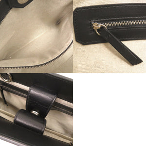 新品同様 ジミーチュウ スタースタッズ レザー ブラック 2WAY トートバッグ 黒 0836【中古】JIMMY CHOO