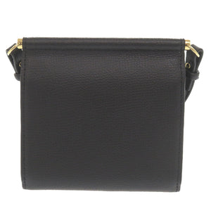 美品 ポレーヌ Numero Sept クロスボディウォレット レザー ブラック ショルダーウォレット 財布 黒 0846【中古】POLENE