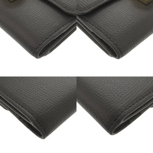 美品 ポレーヌ Numero Sept クロスボディウォレット レザー ブラック ショルダーウォレット 財布 黒 0846【中古】POLENE