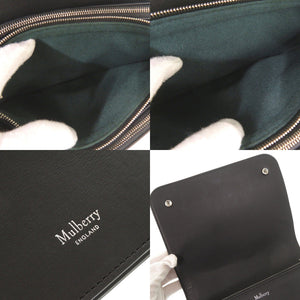 美品 マルベリー クリフトン レザー ブラック チェーンショルダー ショルダーバッグ 黒 0881【中古】MULBERRY