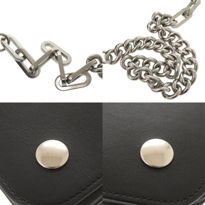 美品 マルベリー クリフトン レザー ブラック チェーンショルダー ショルダーバッグ 黒 0881【中古】MULBERRY