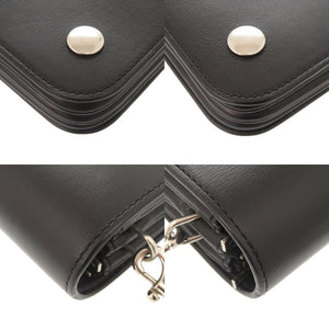美品 マルベリー クリフトン レザー ブラック チェーンショルダー ショルダーバッグ 黒 0881【中古】MULBERRY