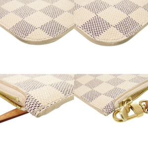 ルイ ヴィトン ネヴァーフルポーチ MM/GM用 ダミエアズール ポーチ LV 0894-2【中古】LOUIS VUITTON