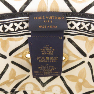 新品同様 ルイ ヴィトン コットン ベージュ ハット 帽子 LV 0898【中古】LOUIS VUITTON