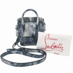 新品同様 クリスチャン ルブタン 2WAY ミニバッグ パロマナノ レザー ネイビー ショルダーバッグ 0932 【中古】 Christian Louboutin