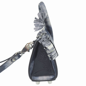 新品同様 クリスチャン ルブタン 2WAY ミニバッグ パロマナノ レザー ネイビー ショルダーバッグ 0932 【中古】 Christian Louboutin
