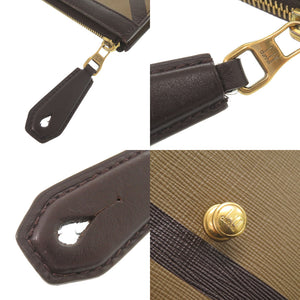ダンヒル ラゲッジキャンバス ジップフォリオ レザー ブラウン クラッチバッグ 茶 0938【中古】Dunhill メンズ