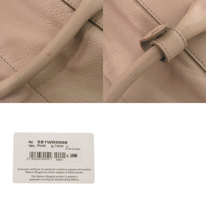 美品 メゾン マルジェラ 5AC SB1WD0008 レザー ピンクベージュ 2way トートバッグ ハンドバッグ 0952【中古】Maison Margiela