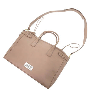 美品 メゾン マルジェラ 5AC SB1WD0008 レザー ピンクベージュ 2way トートバッグ ハンドバッグ 0952【中古】Maison Margiela