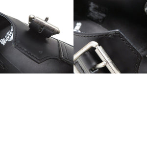美品 ドクターマーチン POLLEY BEX ホワイトステッチ Tバー サイズUK7 レザー ブラック シューズ レザーシューズ 0961【中古】Dr.Martens メンズ