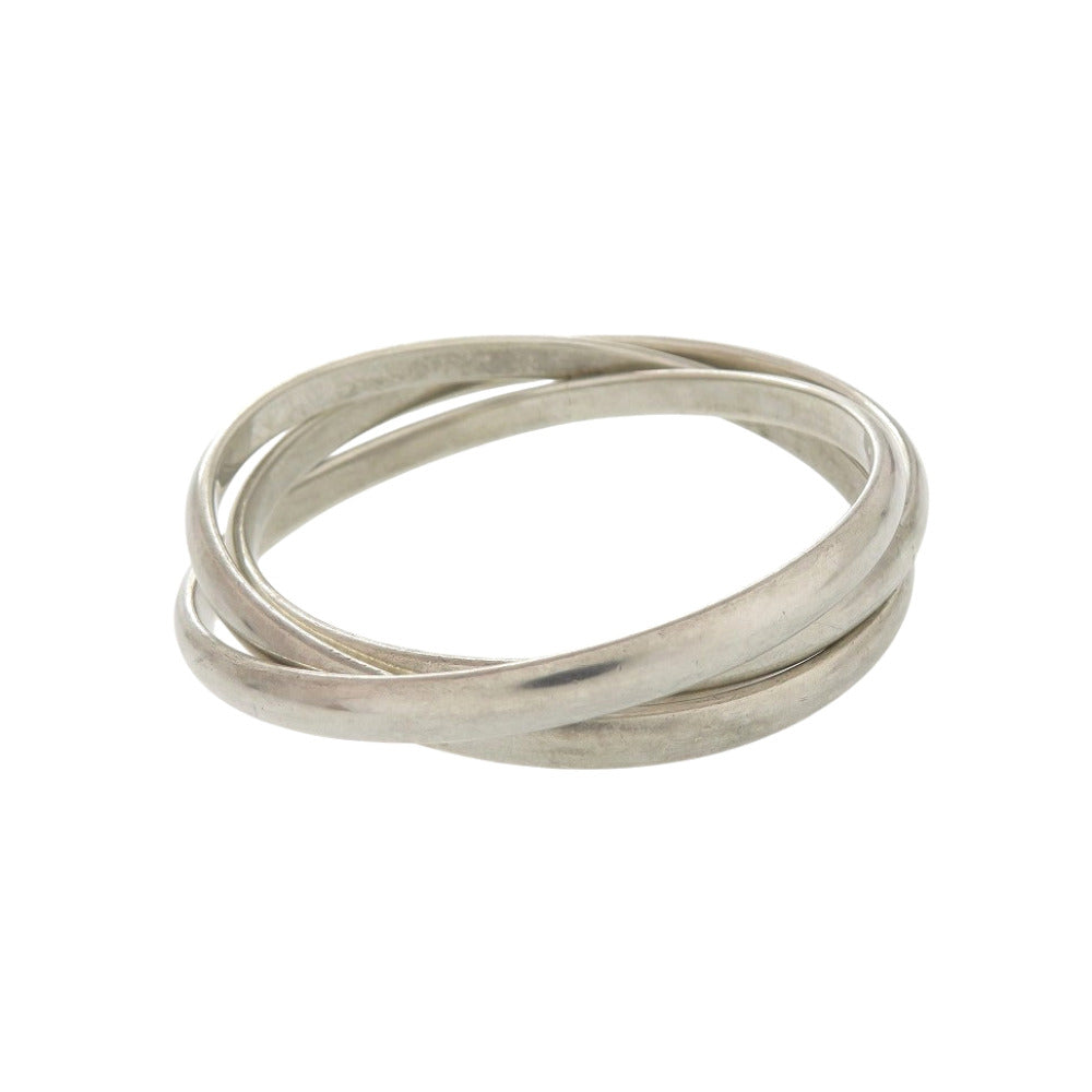ティファニー ヘビートリニティ 3連バングル シルバー925 シルバー 0963【中古】TIFFANY&Co.