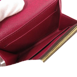 美品 ルイ ヴィトン ポルトモネ ロザリ モノグラム フューシャ M41939 IC 二つ折り財布 LV 0995【中古】LOUIS VUITTON