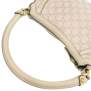美品 グッチ スカーレット グッチシマ 282298 レザー アイボリー ハンドバッグ 1020【中古】GUCCI