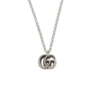 美品 グッチ ダブルG シルバー925 ネックレス ペンダント シルバー 1034【中古】GUCCI