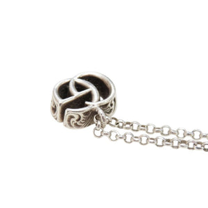美品 グッチ ダブルG シルバー925 ネックレス ペンダント シルバー 1034【中古】GUCCI
