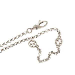 美品 グッチ ダブルG シルバー925 ネックレス ペンダント シルバー 1034【中古】GUCCI
