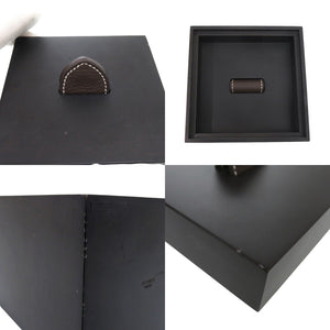 美品 エルメス 小物入れ ダークブラウン ウッド 1055【中古】HERMES