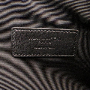 サンローランパリ スカル 397294 キャンバス/レザー ブラック クラッチバッグ 黒 1058【中古】SAINT LAURENT PARIS メンズ