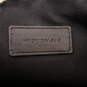 サンローランパリ スカル 397294 キャンバス/レザー ブラック クラッチバッグ 黒 1058【中古】SAINT LAURENT PARIS メンズ