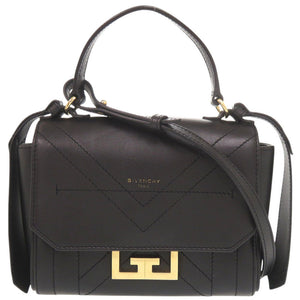 ジバンシィ エデン ミニ レザー ブラック 2WAY ハンドバッグ ショルダーバッグ 黒 1059【中古】GIVENCHY