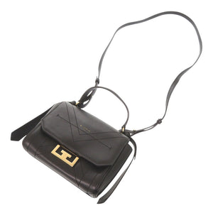 ジバンシィ エデン ミニ レザー ブラック 2WAY ハンドバッグ ショルダーバッグ 黒 1059【中古】GIVENCHY