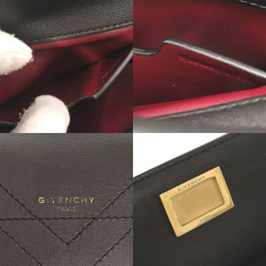 ジバンシィ エデン ミニ レザー ブラック 2WAY ハンドバッグ ショルダーバッグ 黒 1059【中古】GIVENCHY