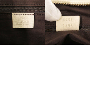 グッチ ホーボー アビー 130738 GGキャンバス/レザー ベージュ ショルダーバッグ 1066【中古】GUCCI