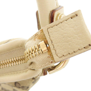 グッチ ホーボー アビー 130738 GGキャンバス/レザー ベージュ ショルダーバッグ 1066【中古】GUCCI