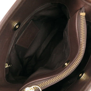コーチ オールドコーチ レザー ブラウン ショルダーバッグ 茶 1072-60【中古】COACH