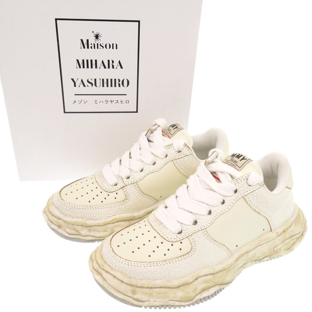 未使用品 ミハラヤスヒロ WAYNE ウェイン サイズ37 A12FW715 レザー ホワイト スニーカー 1097【中古】MIHARA YASUHIRO