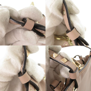 ヴァレンティノ ガラヴァーニ ロックスタッズ レザー ピンクベージュ 2WAY ハンドバッグ ショルダーバッグ 1102【中古】Valentino Garavani