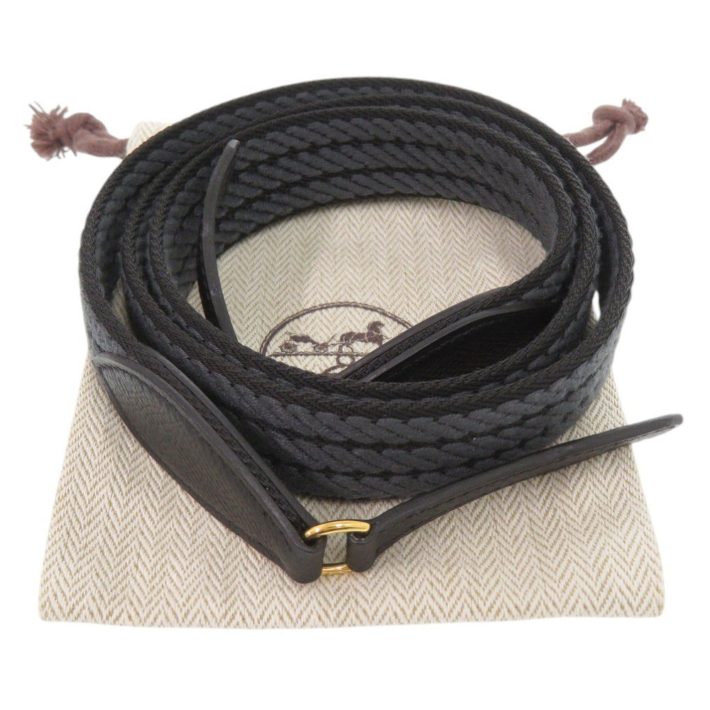 新品同様 エルメス ショルダーストラップ キャンバス グレー 1113【中古】HERMES