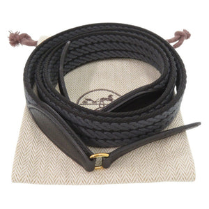 新品同様 エルメス ショルダーストラップ キャンバス グレー 1113【中古】HERMES