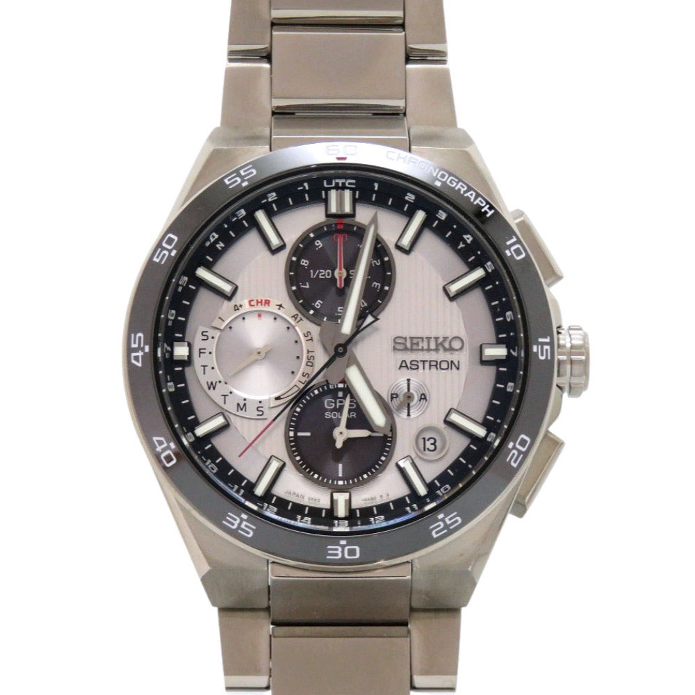未使用 セイコー アストロン SBXC153 5X83-0AA0-1 チタン シルバー GPS ソーラー電波 腕時計 1208【中古】SEIKO